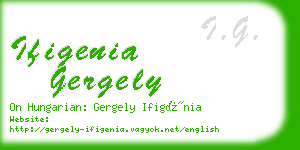 ifigenia gergely business card